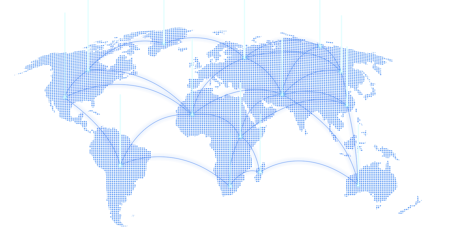 海外客户市场分部地图